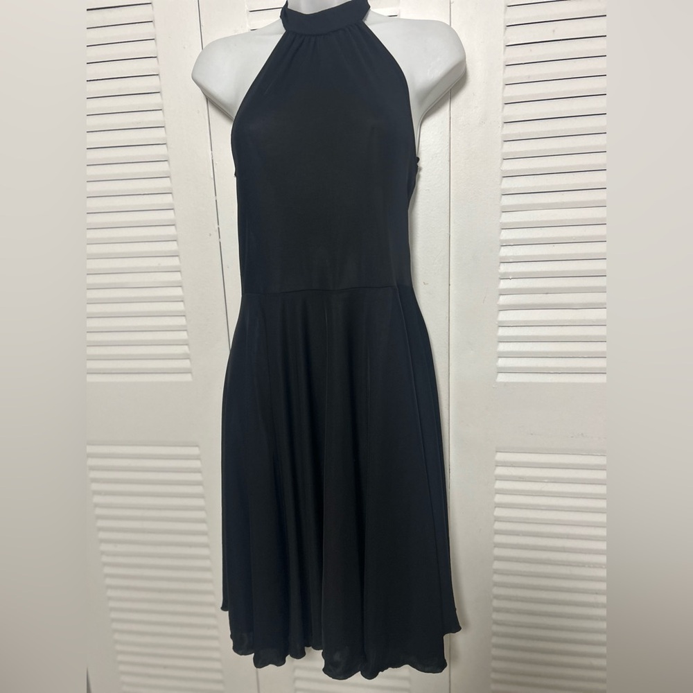 Woman dress halter midi size L Haute L Expresso